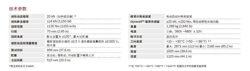 拉扭双轴全电子动静态疲劳试验系统