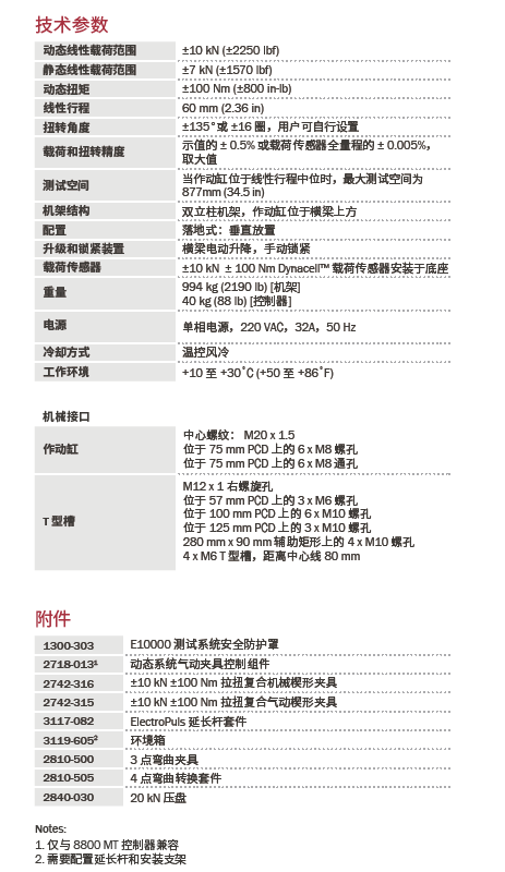 拉扭双轴全电子动静态疲劳试验系统